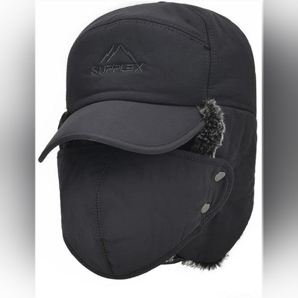 Unisex Trapper Winter Hat with Face Mask